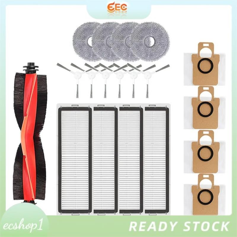 [ecshop1.ph] Dành Cho Robot Hút Bụi Xiaomi X20 + / X20 Plus Robot Hút Bụi Con Lăn Chính Bàn Chải Bên