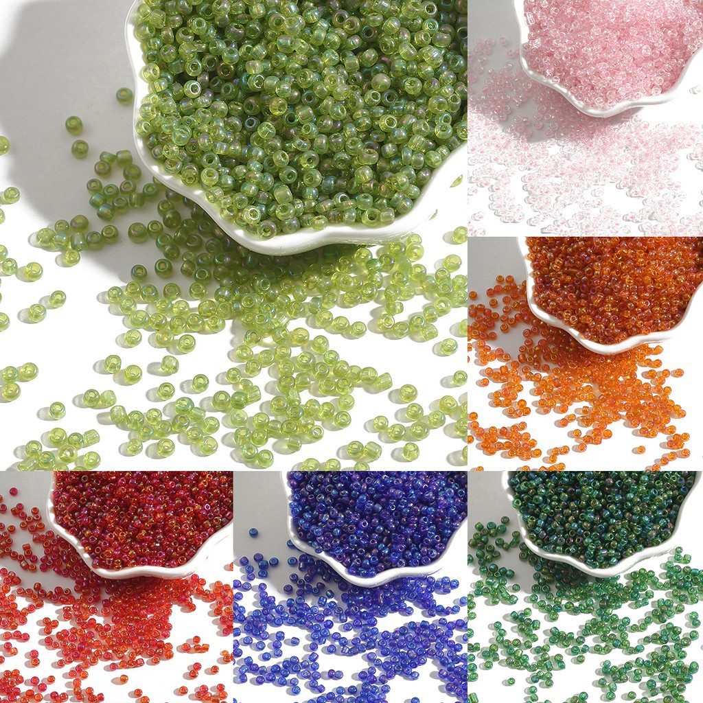 150-1000 Chiếc 2 / 3 / 4mm Tròn Séc Hạt Giống Thủy Tinh Miếng Đệm Hạt Trang Sức Làm DIY Bông Tai Vòng Cổ