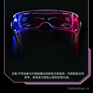 Kính Phát Sáng LED trẻ em sàn Catwalk Punk Kính râm mát mẻ bé trai bé gái biểu diễn phụ kiện