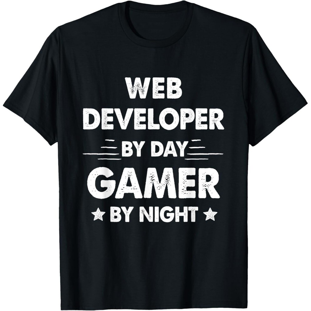 Web Developer By Day Gamer By Night Tee Áo thun