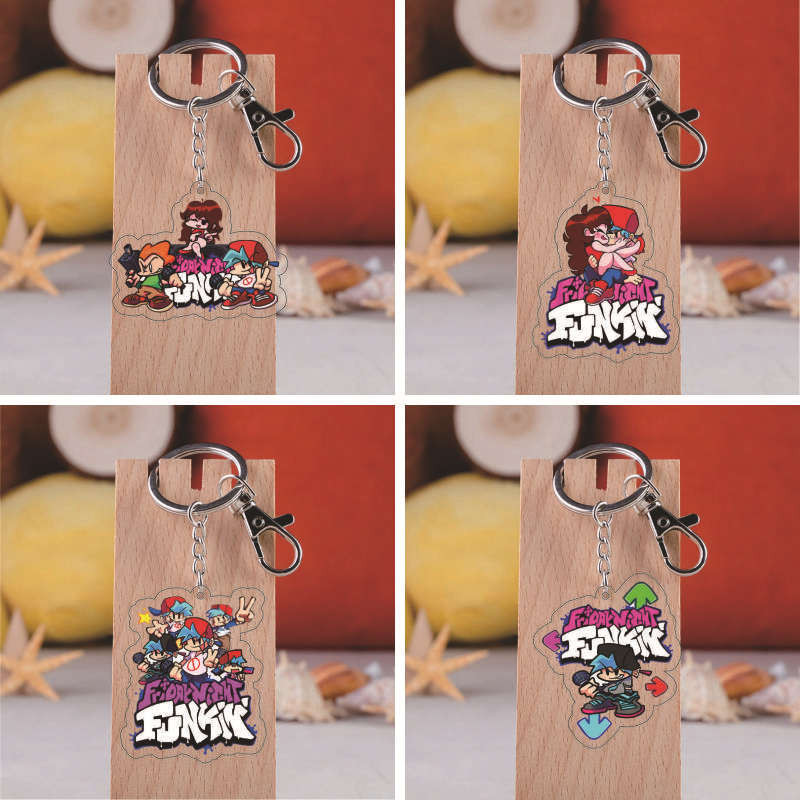 Tối thứ sáu funkin đêm thứ sáu Funkin Trò chơi Hàng hóa Móc khóa Acrylic