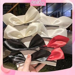 Set 2 chiếc kẹp tóc nơ KTN4 lụa cho bé gái