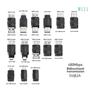 Sẽ usb adapter micro usb sang mini usb chuyển đổi nữ nam hai chiều 480mbps