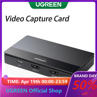 Thẻ ghi Video UGREEN Phát sóng trực tiếp Hộp ghi âm thanh HDMI HD 4K Đầu ghi màn hình USB3.0 Camera SLR Thiết bị phát trực tiếp cho máy tính / điện thoại di động Mẫu: 15390