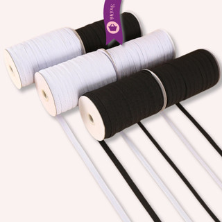 Thun luồn quần, may ra bọc nệm bản 0.5cm/ 1cm đen trắng