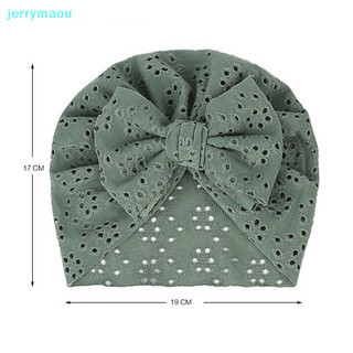 Mũ turban nơ mùa hè mũ bonnet co giãn mềm mại cho bé gái sơ sinh
