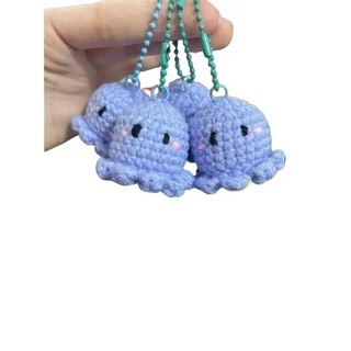 Móc khoá bạch tuộc len mini handmade Móc Chìa Khoá