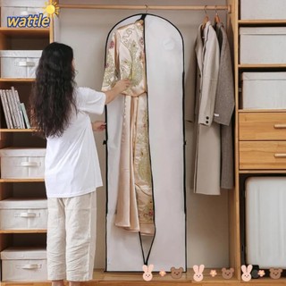 Túi chống bụi WATTLE, Túi đựng đồ dày có thể gập lại, Vỏ bảo vệ treo chống nước cao cấp Váy cưới