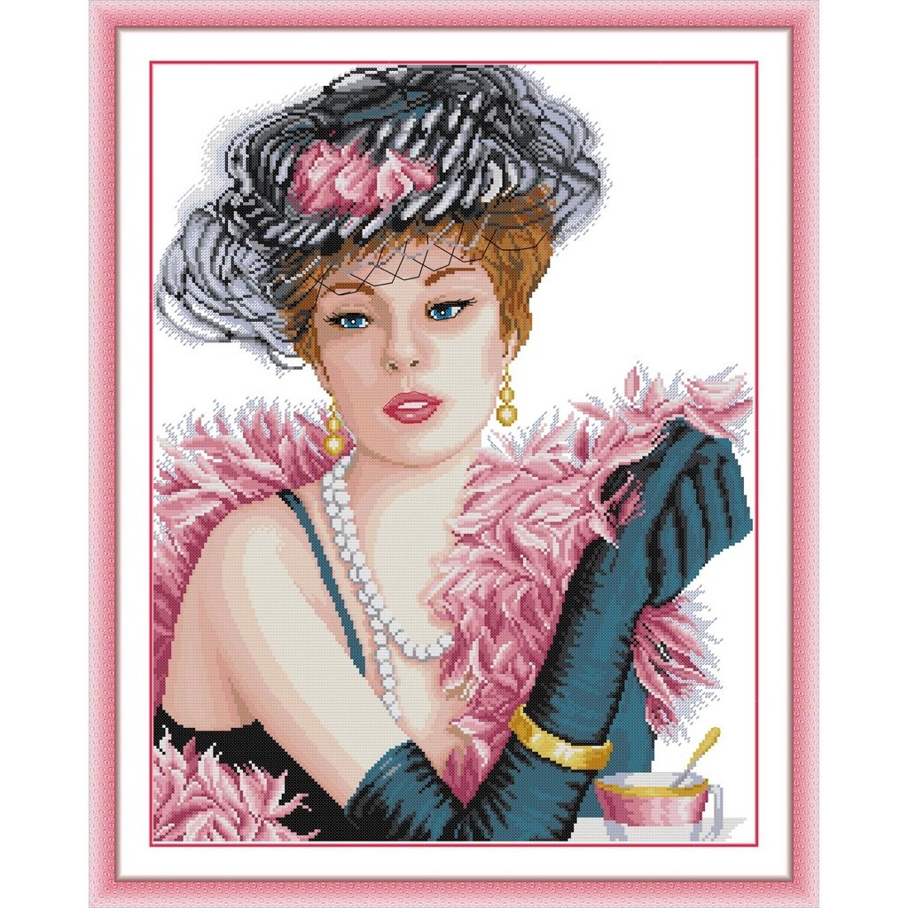 Joy Sunday Stamped Cross Stitch Ktis DMC Threads Trung Quốc Cross Stitch Set DIY Needlework Thêu Kit