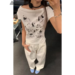 YUSHANLAN áo phông áo thun nữ croptop baby tee Stylish Fashion Dễ thương phổ biến WCS2450I7T Z240513