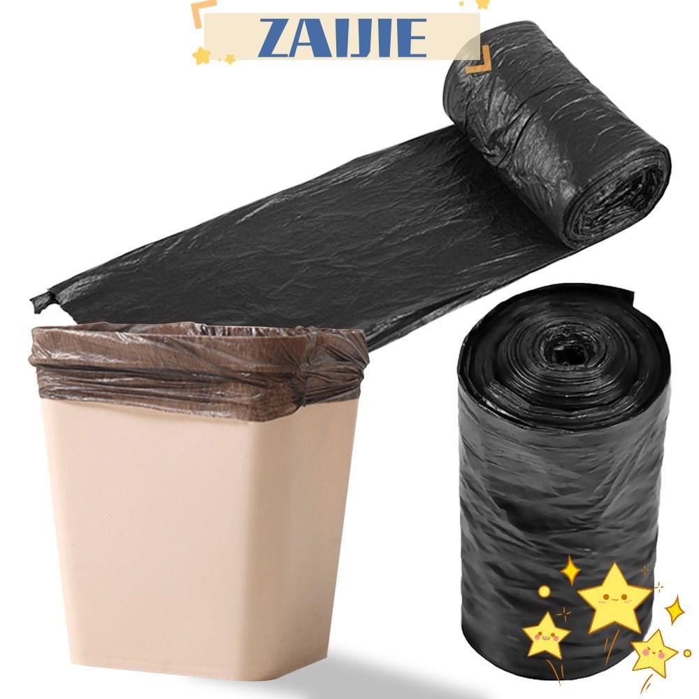 1 Rolls 13Bags/Roll 40x50cm Household Black Rubbish Bag For Bathroom Kitchen Garbage Bag Points  Trash Can Bin Rubbish Disposable Plastic Bags