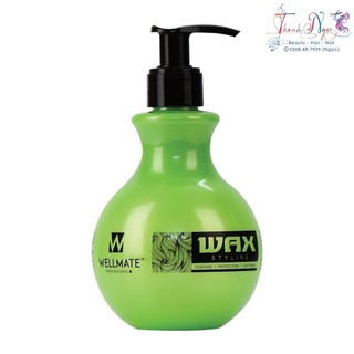Wax giữ nếp và dưỡng dành cho tóc uốn xoăn WELLMATE Collagen Wax Styling 250ml - TN