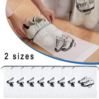 1 Túi Đựng Bụi Giày Không Dệt Chống Bụi Dây Rút Túi Bảo Quản Trong Suốt Mờ Dây Rút Túi