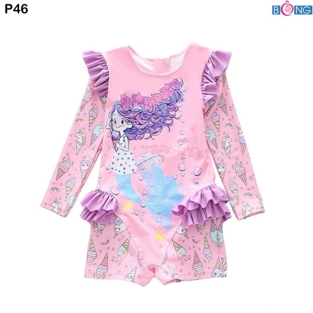 Bộ bơi liền bé gái