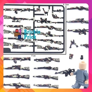Đồ chơi lắp ráp - phụ kiện súng ww2 vân gỗ - đồ chơi lắp ráp - brickie prick