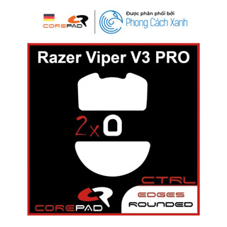 Feet chuột PTFE Corepad Skatez Razer Viper V3 Pro (2 bộ) - Hàng Chính Hãng