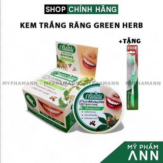 Kem tẩy trắng răng green herb thái lan chính hãng - tặng bàn chải