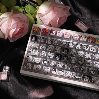 Asa profile Anime Nhật Bản Mờ keycaps 108 PBT Dye Thăng Hoa keycaps Bộ 61 / 87 / 104 / 108 Cherry Mx Gateron Kailh Switch Bàn Phím Cơ