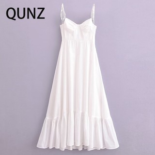 Đầm gợi cảm Poplin gợi cảm thời trang Qunz 68657