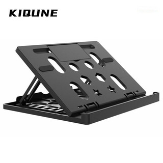 Kiqune Giá đỡ máy tính xách tay để bàn có thể điều chỉnh với vòng xoay 360 độ