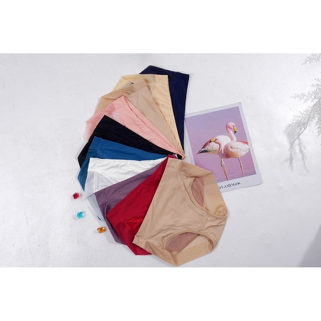 Quần lót Vic Sexy thun lưng cao phối lưới 5424