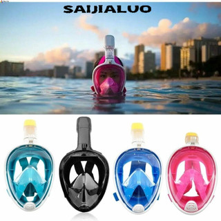 Mặt nạ lặn dưới nước SAIJIALUOLEOTA, bộ mặt nạ bơi người lớn thở không thấm nước, thiết bị lặn chuyên nghiệp chống sương mù dưới nước mặt nạ lặn toàn mặt dưới nước