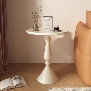 Đủ Kem Phong Cách Sofa Bên Bàn Căn Hộ Nhỏ Di Chuyển Được Phòng Khách Nhỏ Bàn Cà Phê Tròn Bàn Nhỏ Sáng Tạo Đầu Giường Góc Bàn