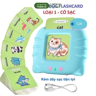 Máy học tiếng anh thông minh cho bé với 122 thẻ flashcard 2 mặt 224 từ vựng khác nhau