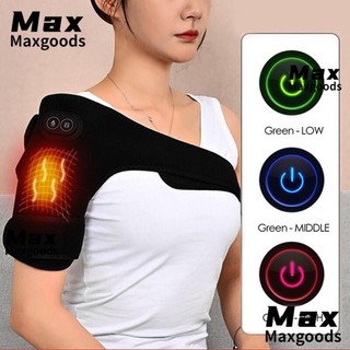Maxg làm nóng đầu gối, điện trị liệu ấm áp điện làm nóng vai nẹp, hữu ích đen polyester nén nóng viêm khớp nẹp nam nữ
