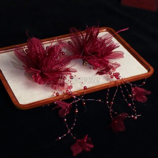  Cô Dâu Đầu Hoa Cặp Kẹp Handmade Juansha Hoa Pha Lê Kẹp Tóc Váy Cưới Du Lịch Chụp Ảnh Và Phụ Kiện Trang Điểm 