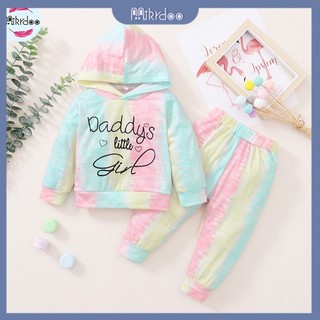 Set đồ hai món MIKRDOO áo hoodie tay dài và quần thời trang mùa thu dành cho trẻ 0-3 tuổi