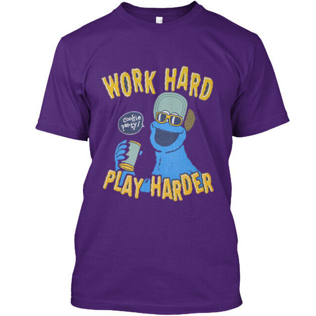 Cookie Monster Party Áo thun nam thời trang thông thường