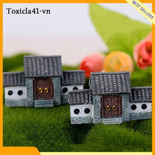 Biệt thự mẫu Toxicla41 Vườn trang trí bằng gỗ Mini