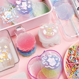 [Sẵn sàng gửi] 50 móc khóa acrylic DIY, trang trí móc khóa bằng nhựa acrylic trong suốt, thích hợp làm quà tặng nhỏ