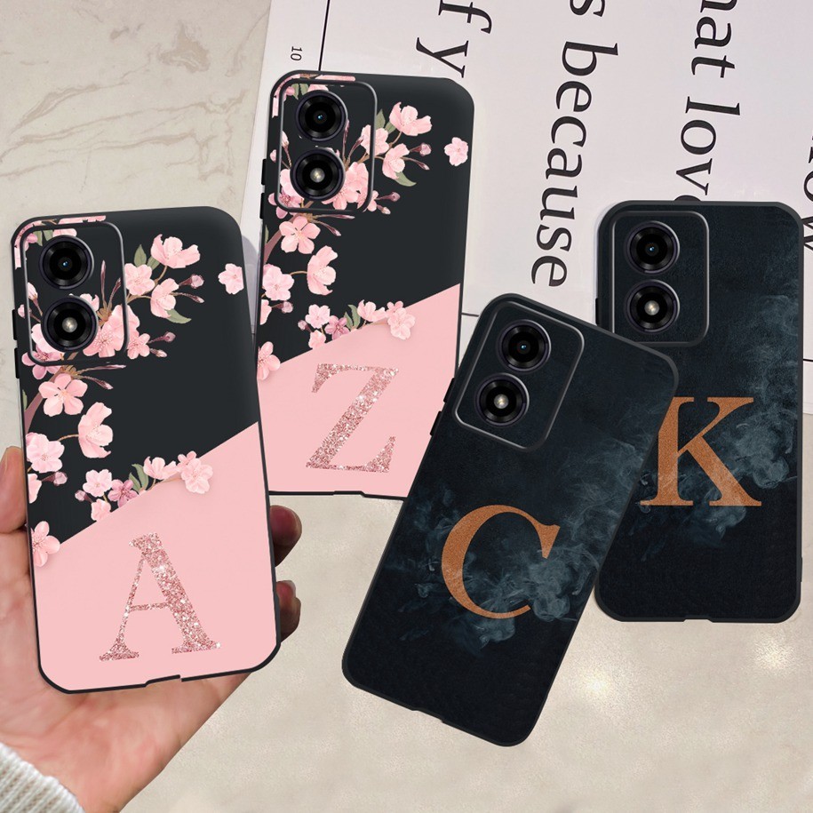 Dành Cho Motorola Moto G04 G04S E14 2024 Vỏ XT2421-2 Ốp Điện Thoại Silicon Mềm Màu Đen Chống Sốc Cho