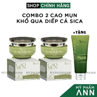 [Tặng Sữa Mặt] Combo 2 Hộp Kem Face Cao Mụn Sica White Chính Hãng Chiết Xuất Khổ Qua Diếp Cá