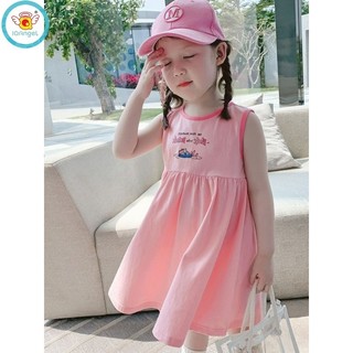 Váy bé gái Váy hoạt hình thời trang mới Váy mỏng bé gái Váy Vest