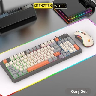  Bàn phím giả cơ gaming K82 thiết kế 94 phím có đèn led 7 màu kèm theo nút vặn âm lượng - DC5126 