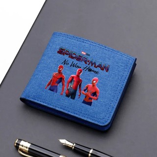 Người Nhện Mới Anime Thời Trang In Hình Ví Gấp Di Động Canvas Đồng Xu Lưu Trữ Có Thể Được Sử Dụng Làm Quà Tặng