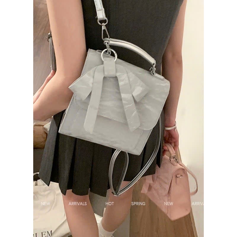 Balo cặp xách nữ mini đeo vai đeo chéo thời trang đi học đi làm chất liệu da PU chống nước HERY TX64