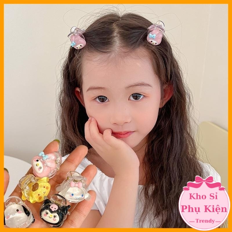 Kẹp tóc nhựa cỡ nhỏ, kẹp tóc Kuromi xinh xắn cho bé gái, kẹp tóc mái mini cho nữ E1922