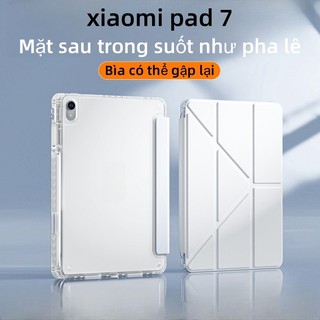  Bìa có thể gập lại,Vỏ đáy trong suốt có khe cắm bút cho Xiaomi pad mini  7 11.2′′ 6 11′′ Mi Redmi pad 2 2025 11′′ Pro SE 