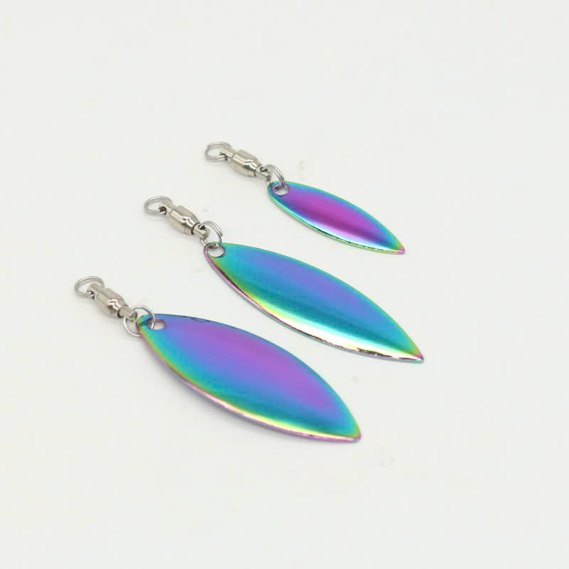  Set 5 Thìa Xoay Hình Lá Liễu Gắn Lưỡi Mồi Mềm  Thìa Nhái Hơi LC47 