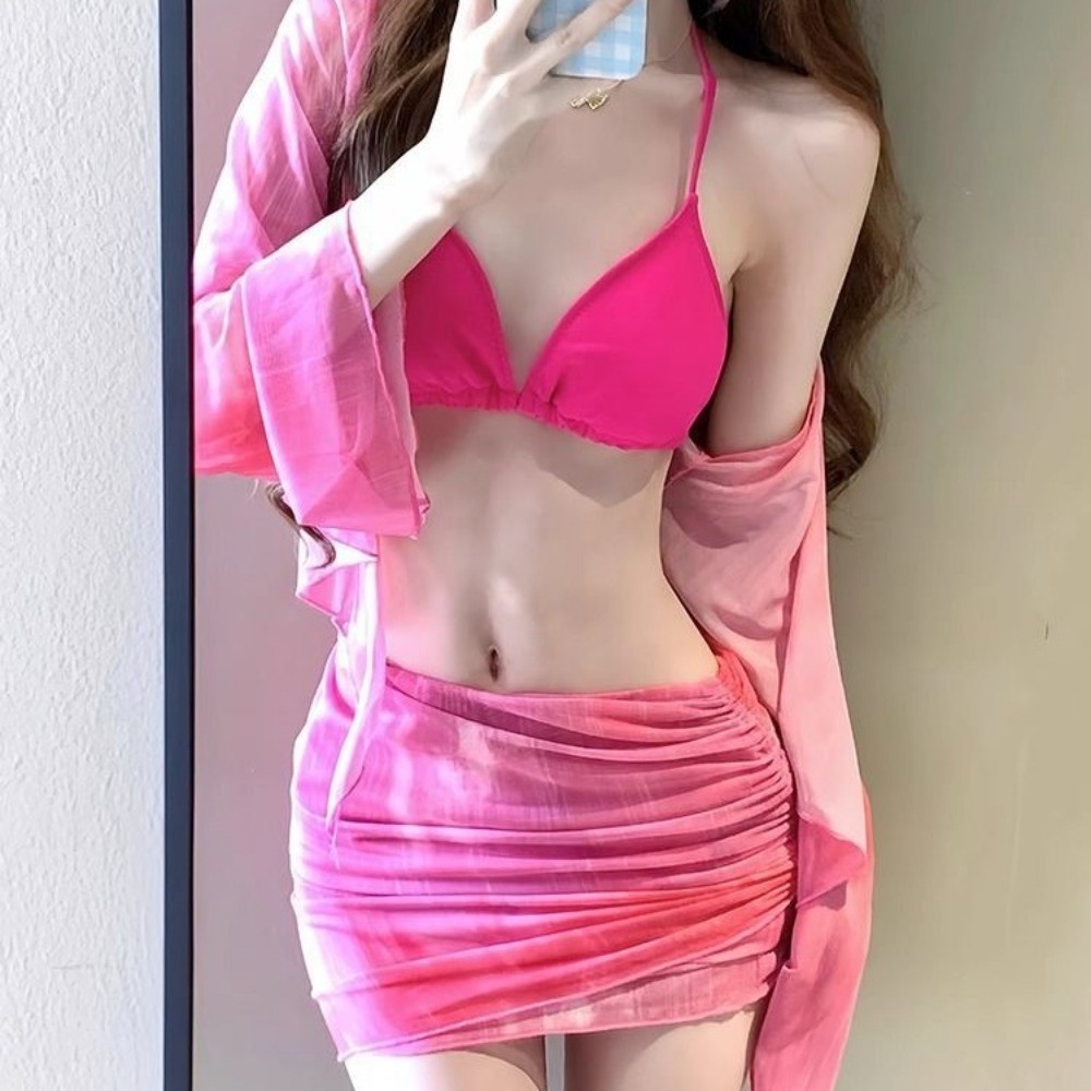 RICH-THEY Bộ Bikini Mới Bộ Đồ Bơi Bốn Mảnh Thời Trang Mới Gợi Cảm Dành Cho Nữ Bãi Biển Suối Nước Nóng | BigBuy360 - bigbuy360.vn