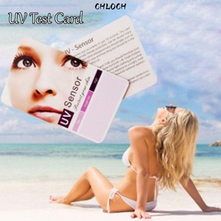 Thẻ kiểm tra UV CHLOCH, Dụng cụ phân tích đo lường Thẻ kiểm tra UVB dễ sử dụng, Thẻ cảm biến UV di động có thể tái sử dụng chất lượng cao Dễ đọc để cắm trại ngoài trời