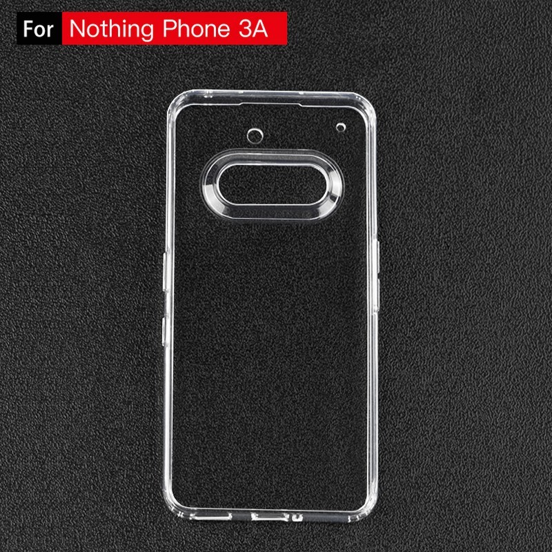 For Nothing Phone 3a 3a 3 a Case Pha Lê Sang Trọng Trong Suốt PC Cứng AirBag Vỏ Điện Thoại Không Có 