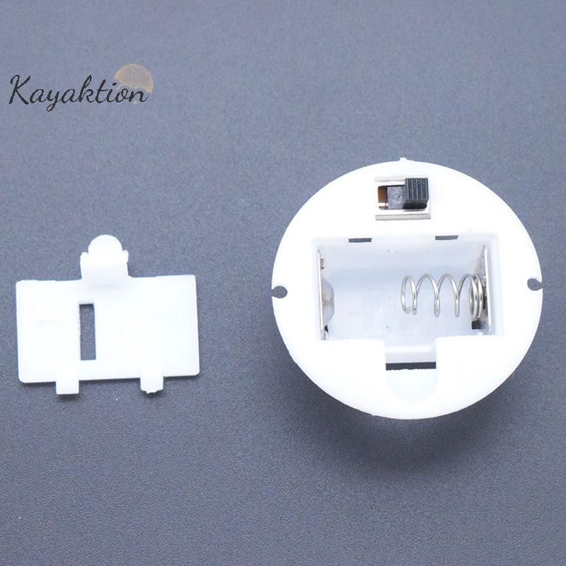 Hộp đựng pin Kayaktion có nắp công tắc cho bộ sắp xếp pin AG13 / LR44 Đẹp