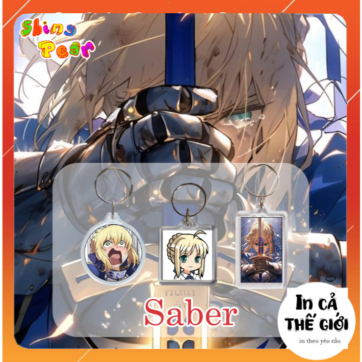 [Fate/Grand Order] - Móc khóa | Móc chìa khóa Saber / Artoria Pendragon / Saber Blue game Fate Grand
