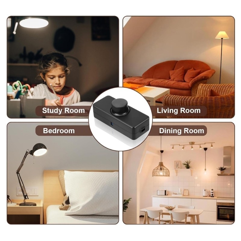 QUIM LED Nội Tuyến Dimmer Công Tắc 1 Gang Cho Bàn Đèn 220V Trailing Edges Dimmer