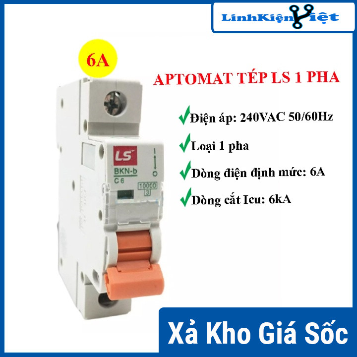 Cầu Dao Tự Động Aptomat Tép LS 1 Pha